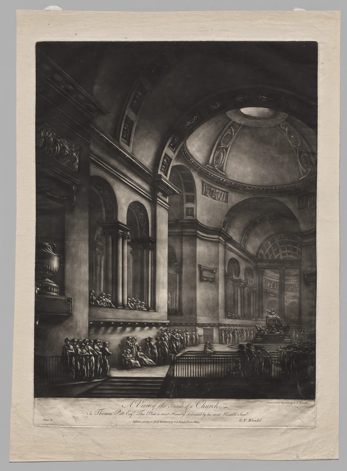 A View of the Inside of a Church