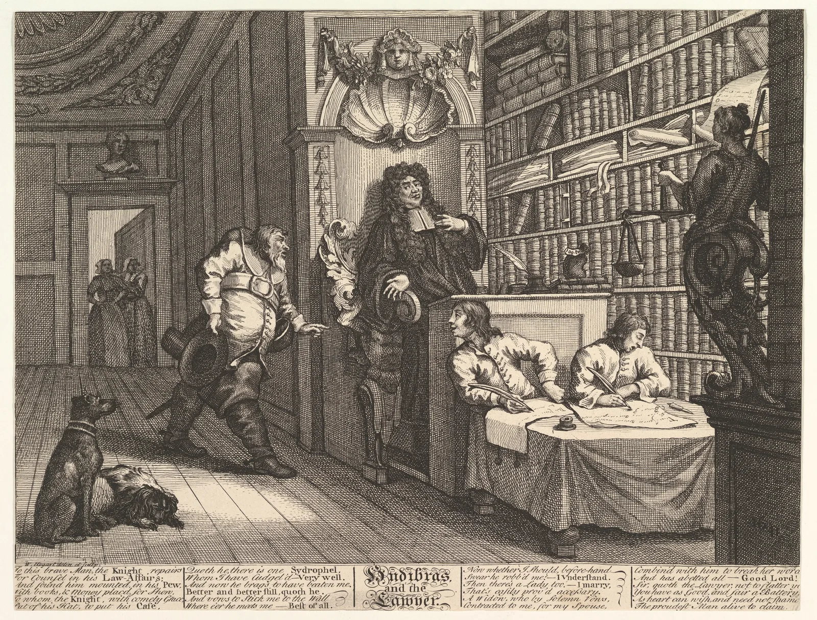 Hudibras and the Lawyer (Twelve Large Illustrations for Samuel Butler's Hudibras, Plate 12)