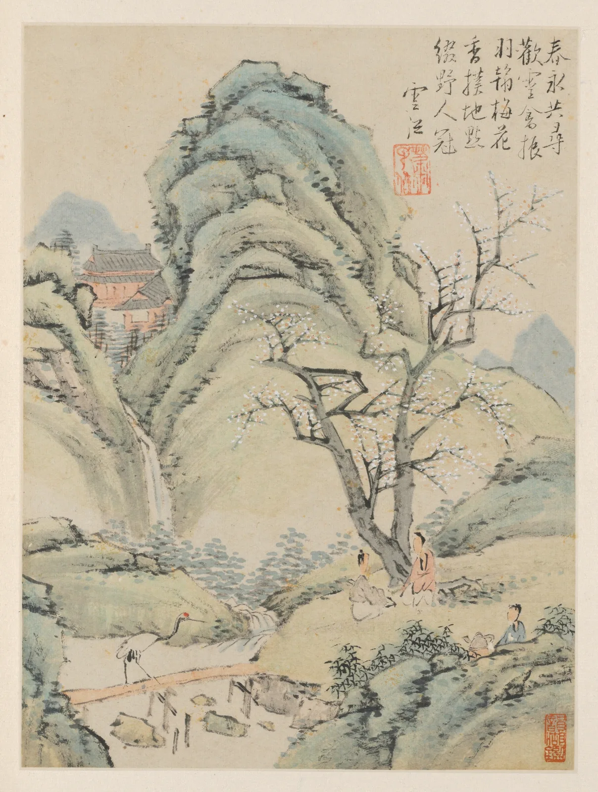 Album of Seasonal Landscapes, Leaf A (previous leaf 4)