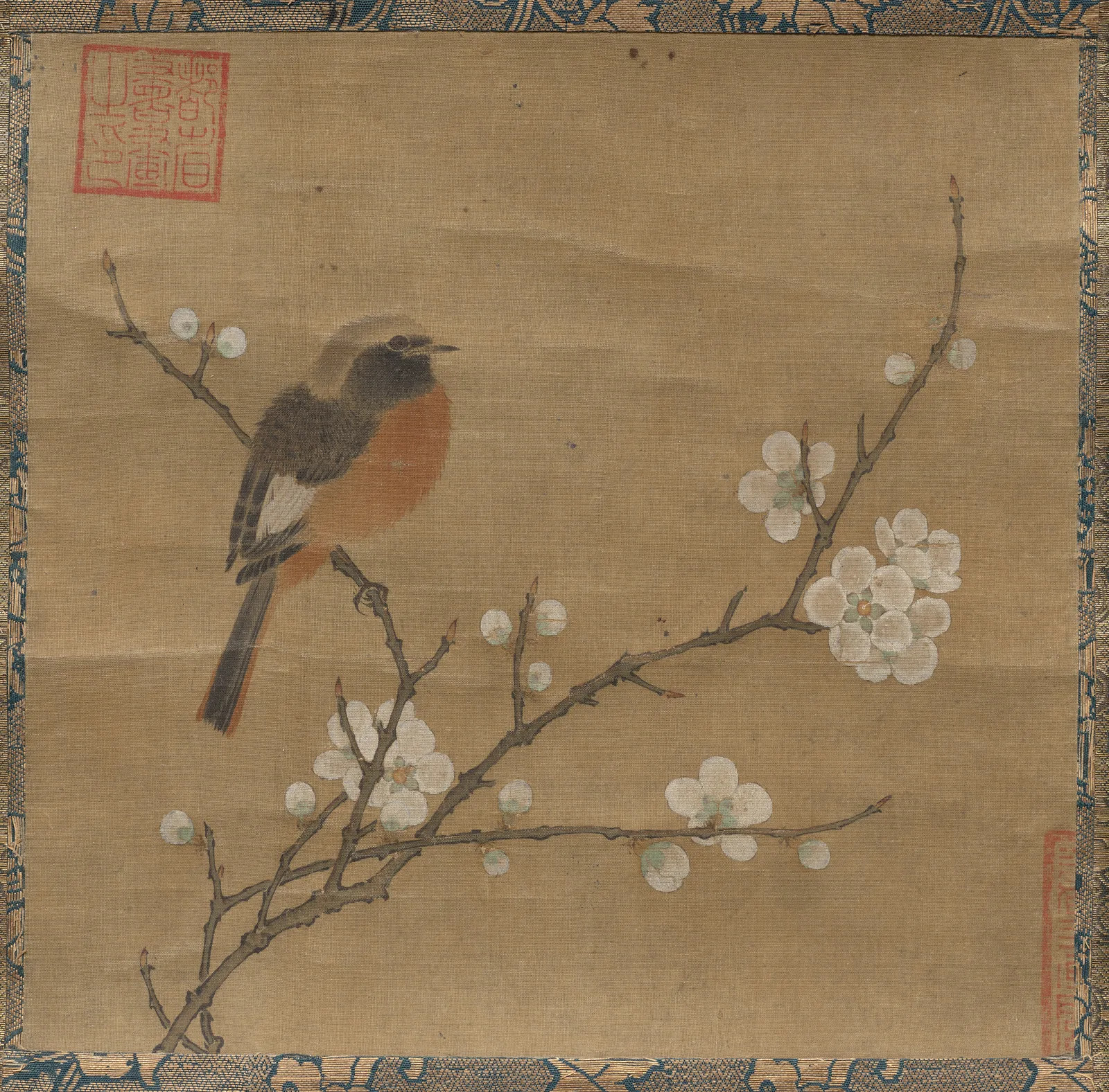 Bird on a Flowering Branch