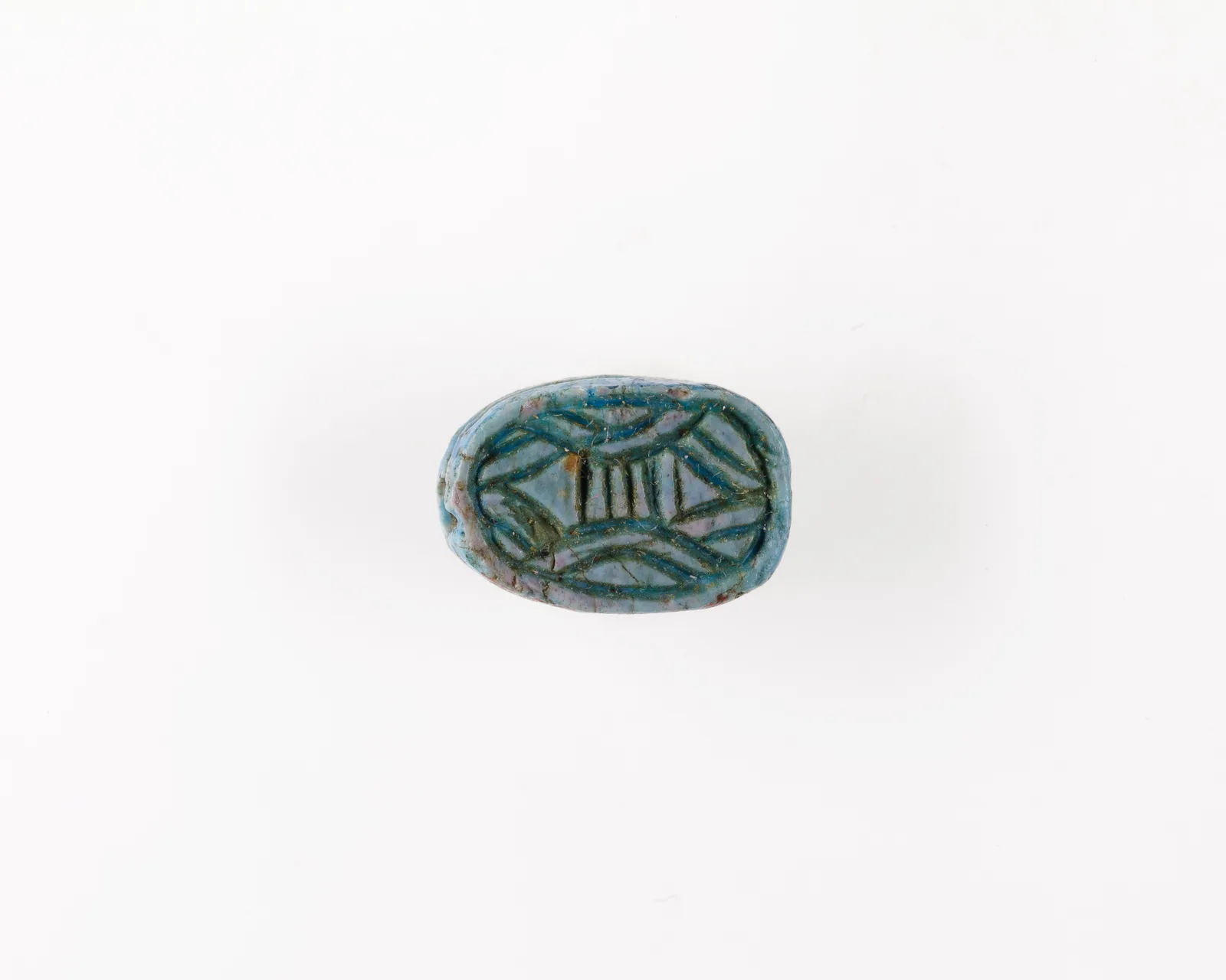 Scarab with Double Lotus Design