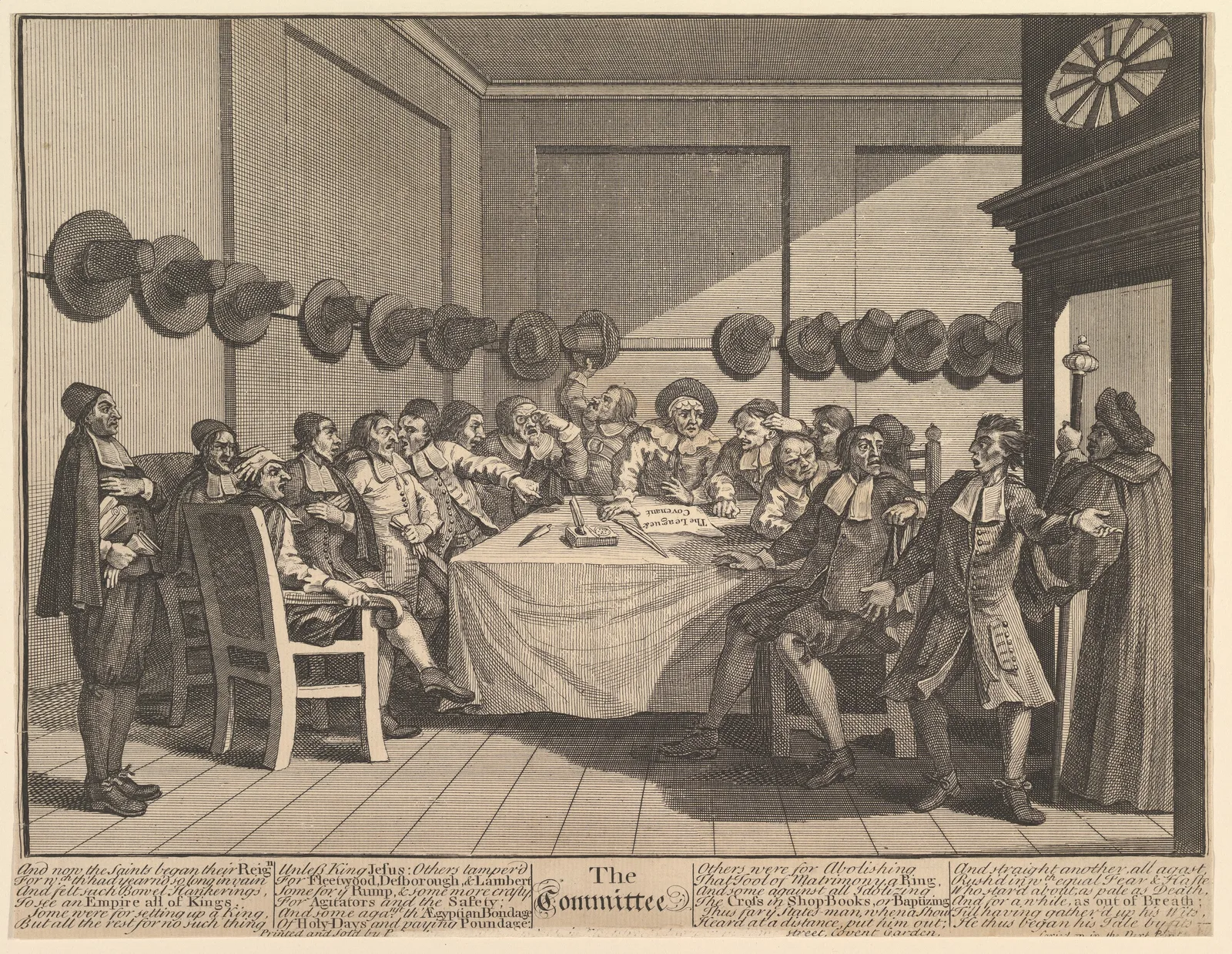 The Committee  (Twelve Large Illustrations for Samuel Butler's Hudibras, Plate 10)