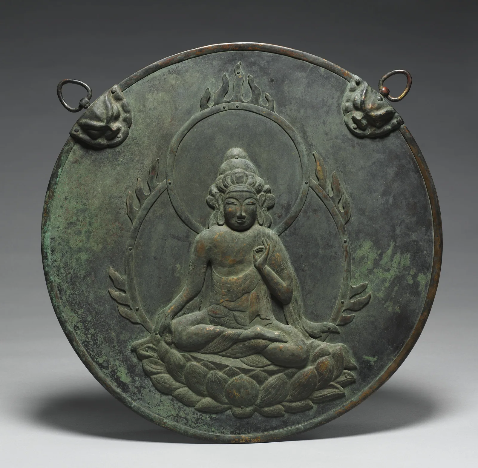 Votive Hanging with Image of Kannon (Kannon Kakebotoke)