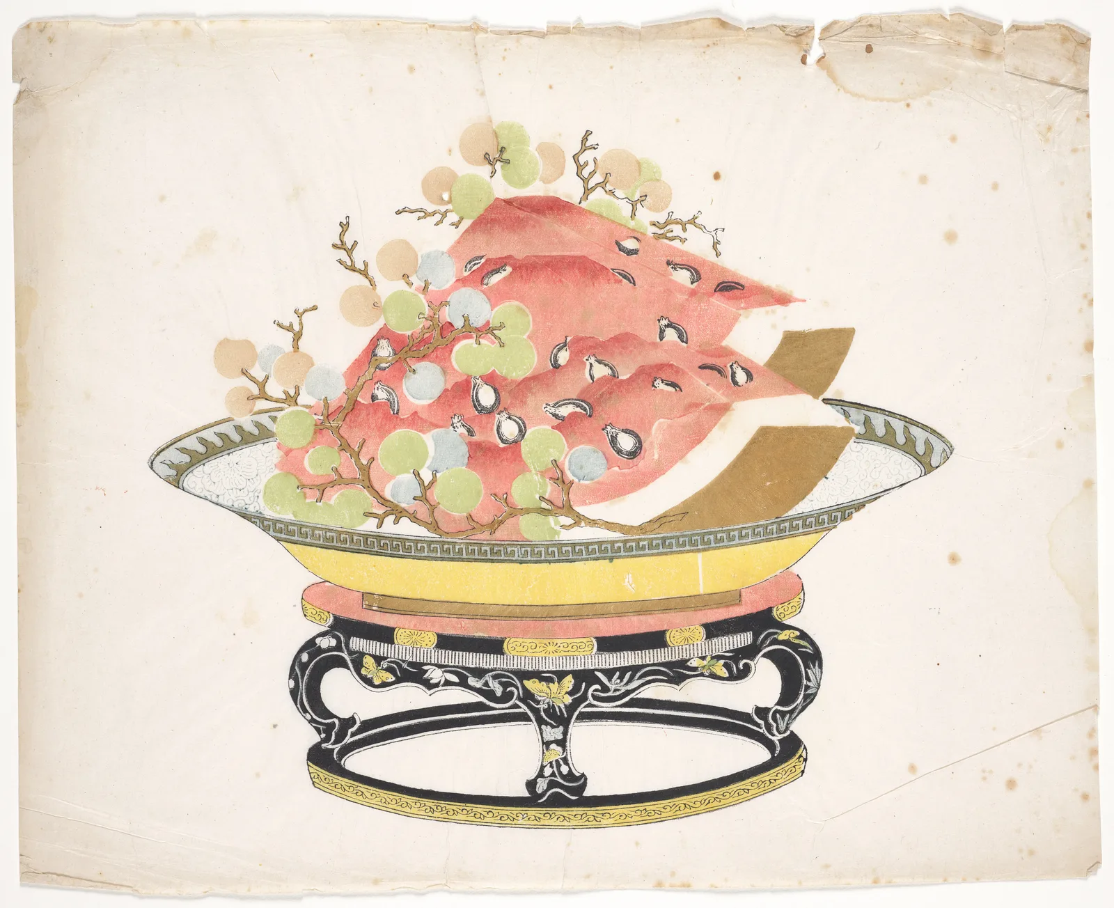 Watermelon and Grapes