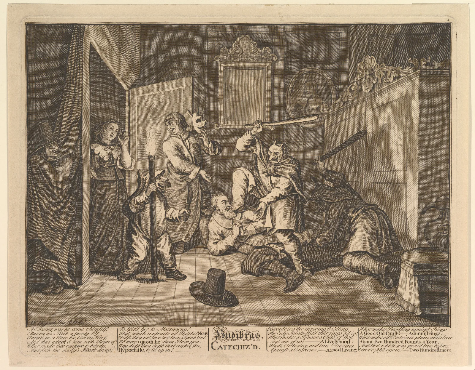 Hudibras Catechized (Twelve Large Illustrations for Samuel Butler's Hudibras, Plate 9)