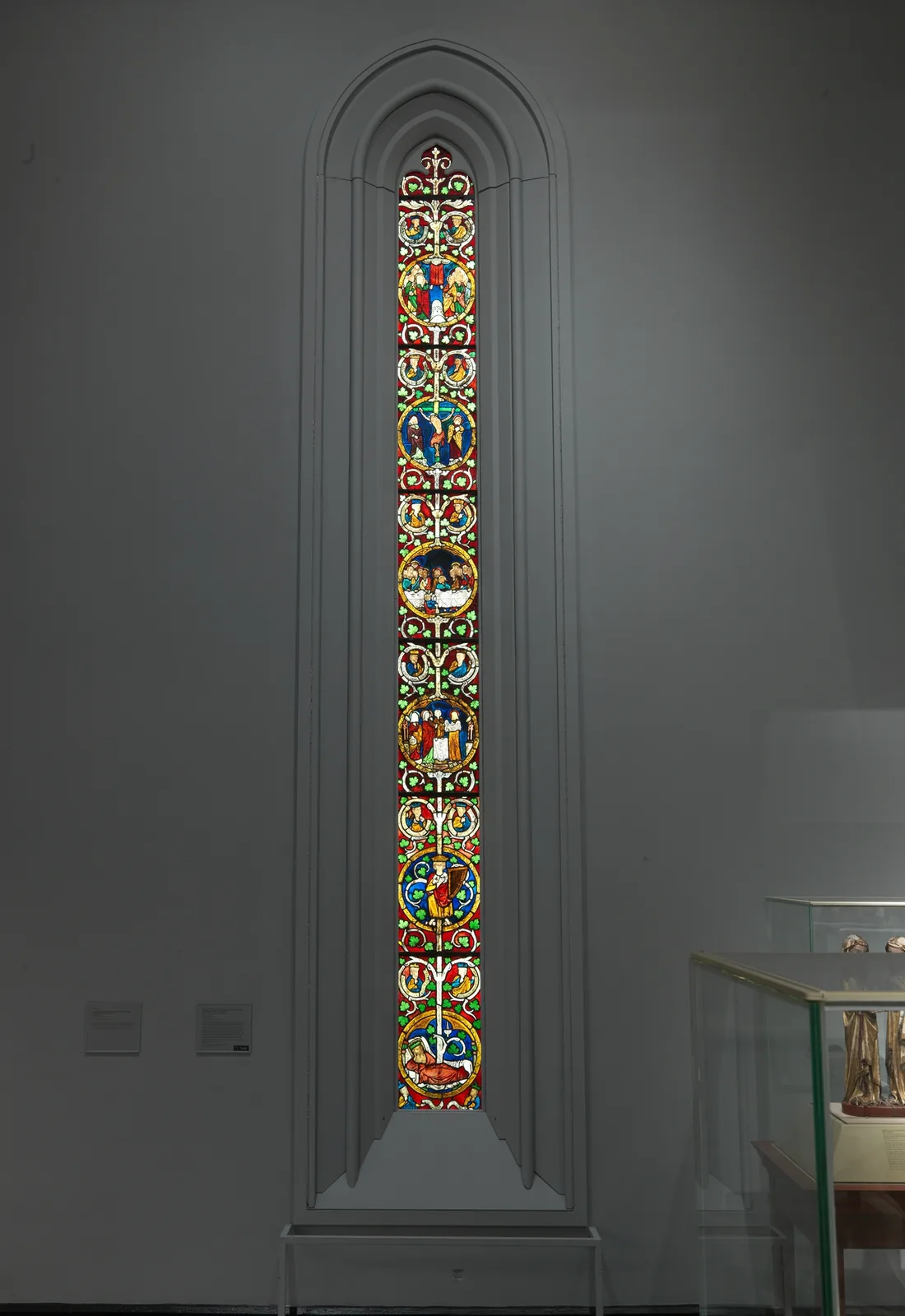 Tree of Jesse Window: The Reclining Jesse, King David, and Scenes from the Life of Jesus