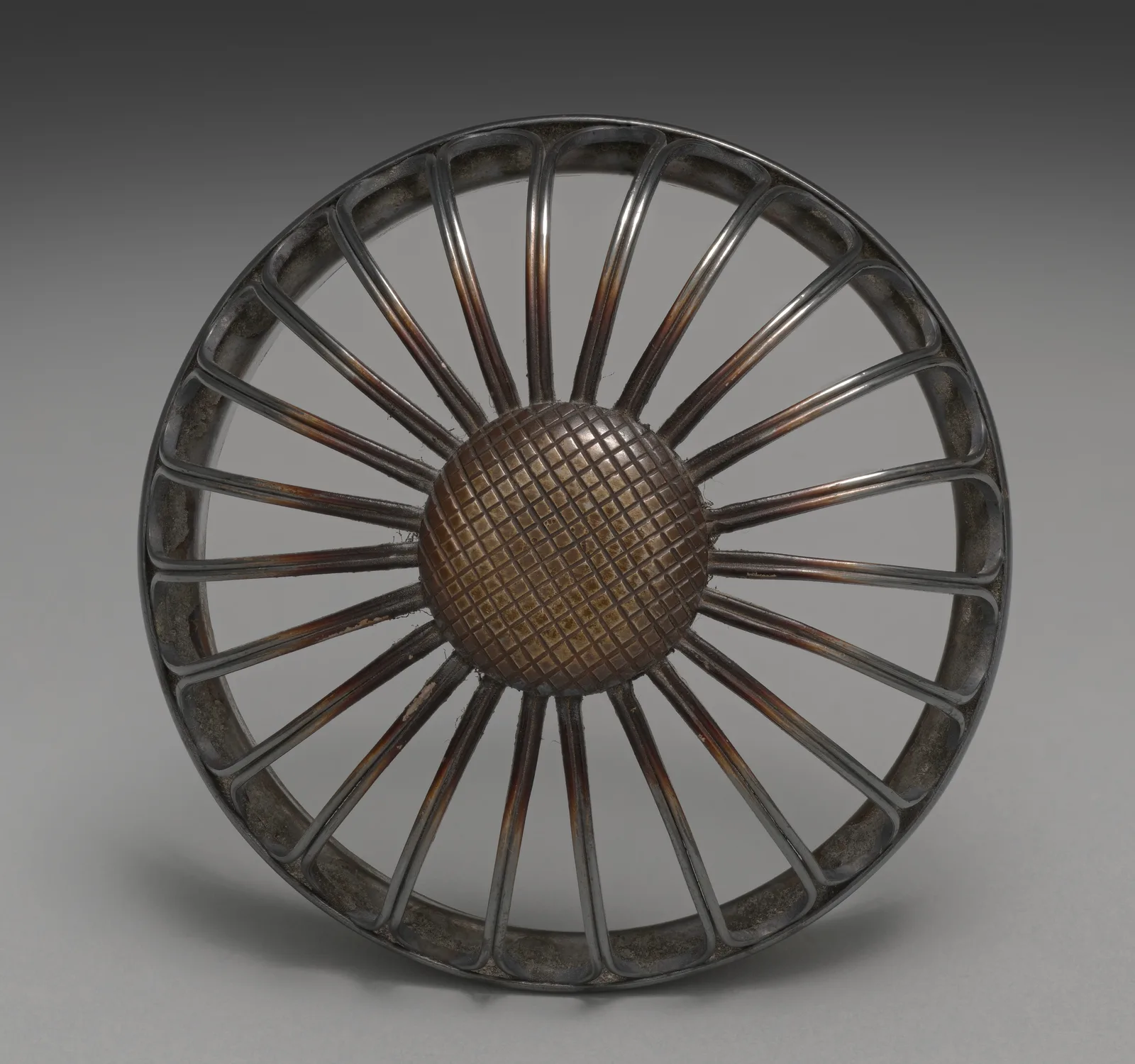 Lid for an Incense Burner with Flowers and Dots