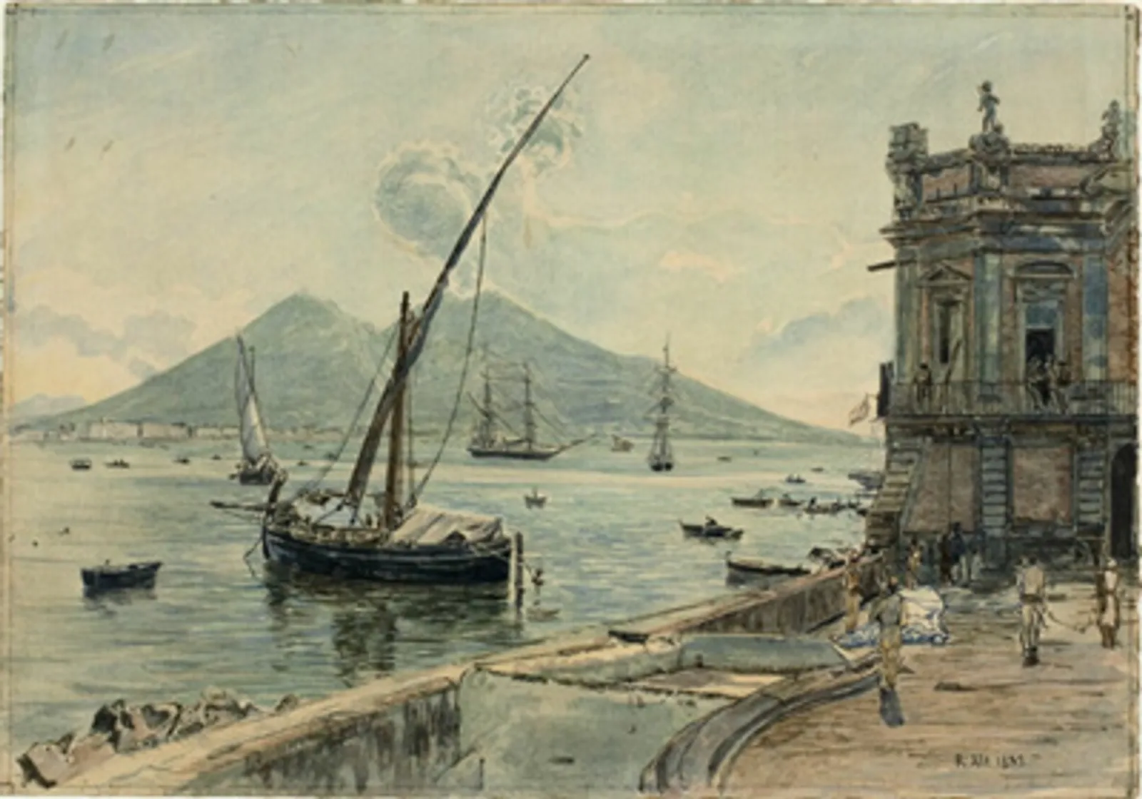 Naples with Mt. Vesuvius