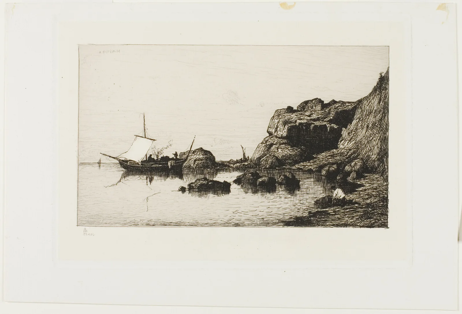 Fishing Craft near the Cliffs at Collioure