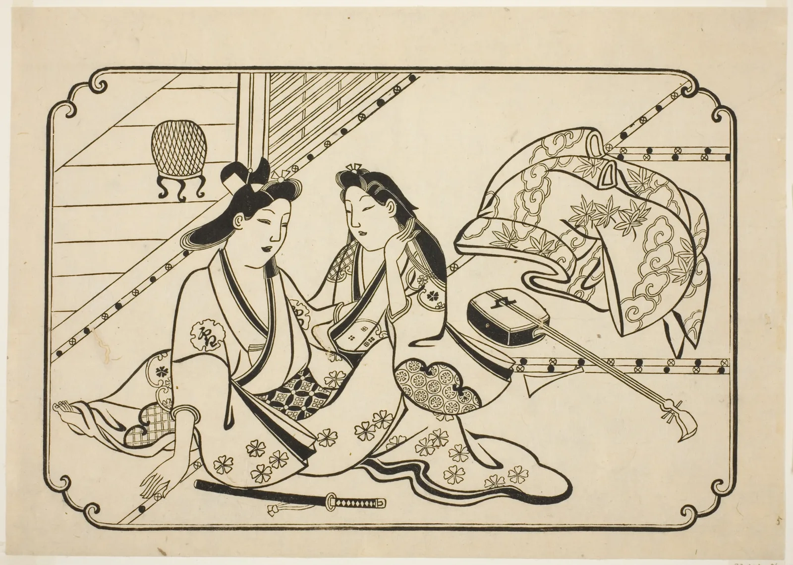 After a little music, from an untitled series of 12 erotic prints