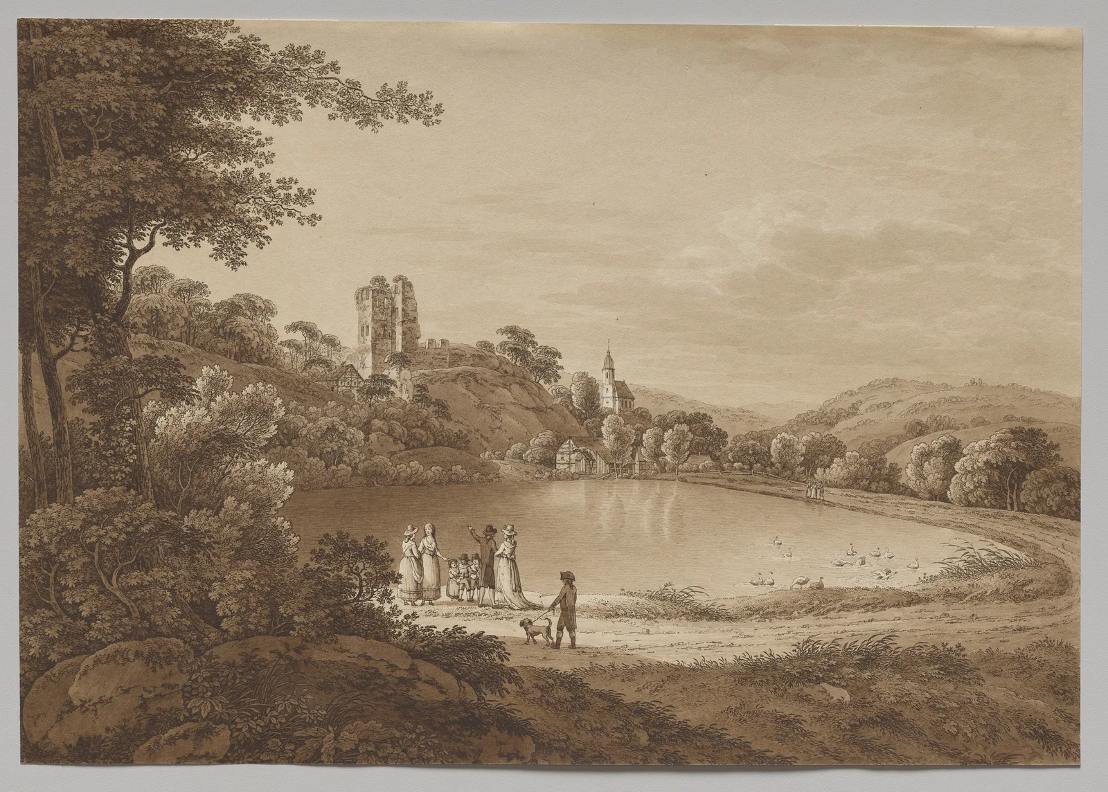 Landscape with Tharandt Castle Ruins