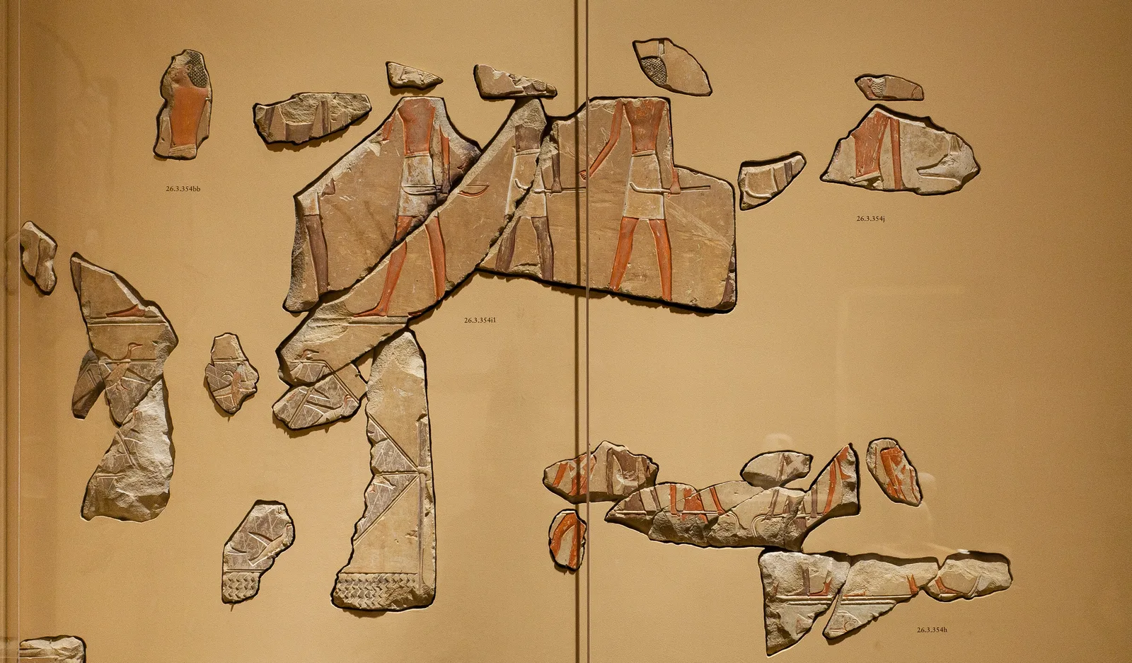 Scene of hunters, bird catchers, and fishermen
