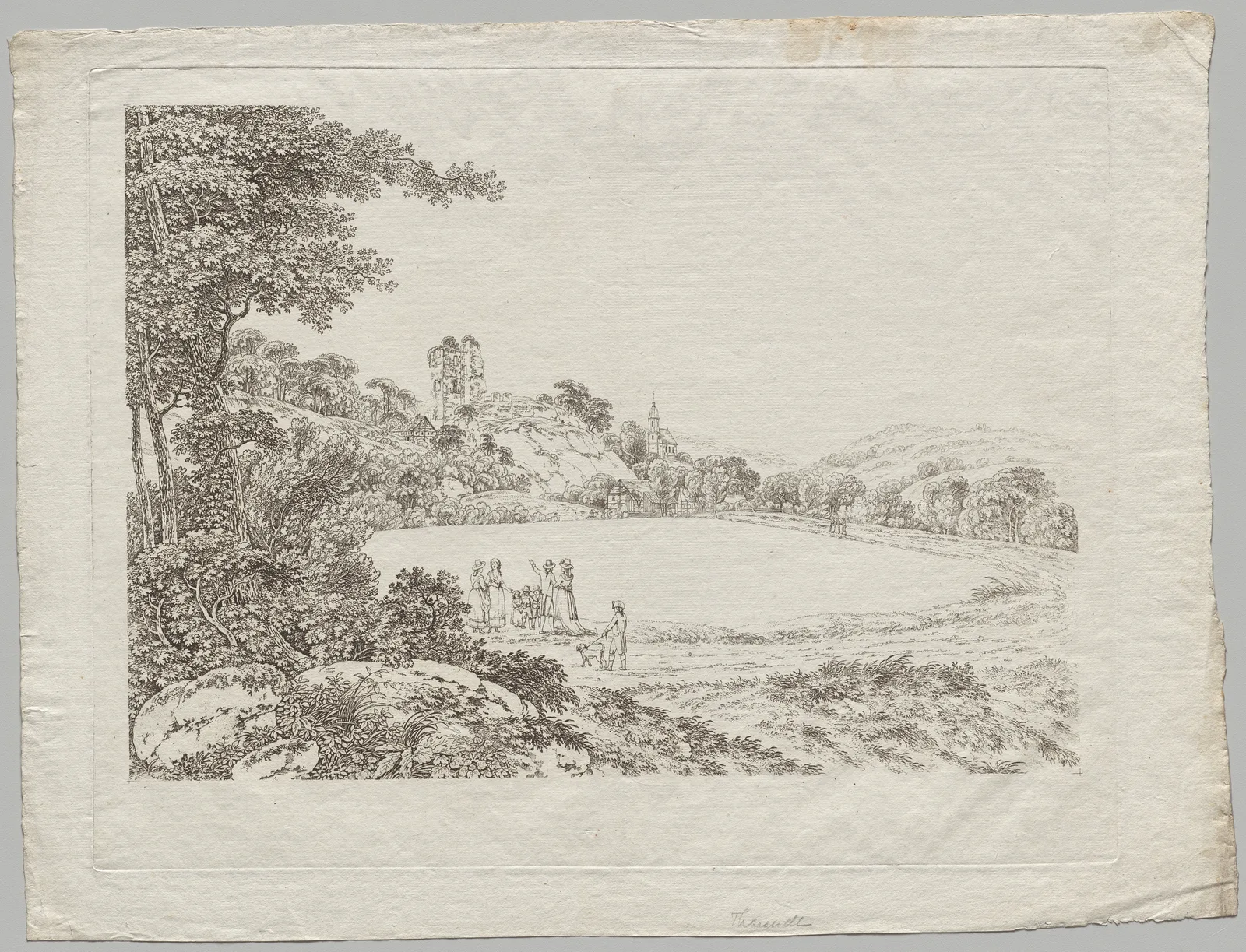 Landscape with Tharandt Castle Ruins