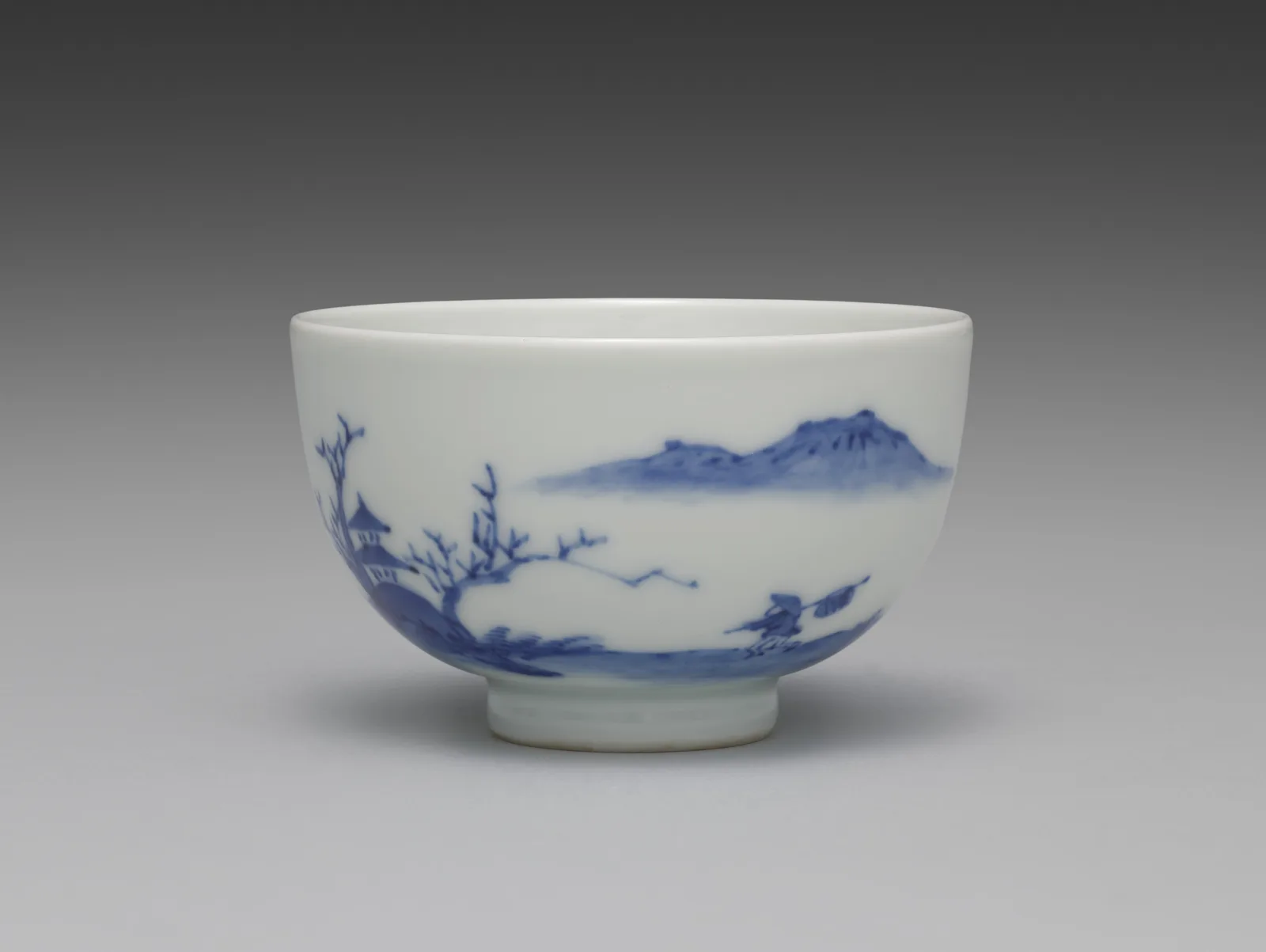 Teacup from Tea Set with Chinese Landscape