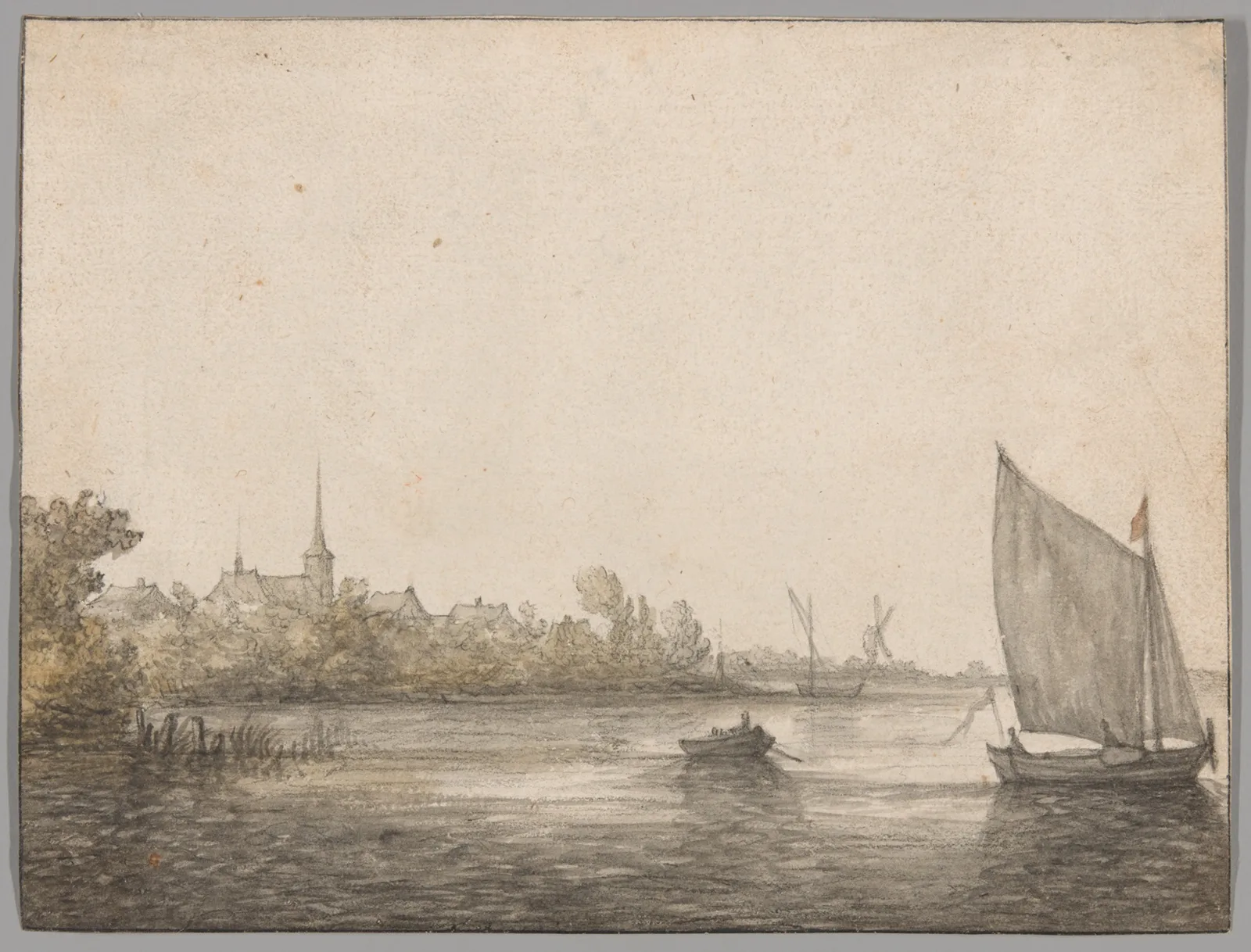 View of IJsselmonde Seen Across the New Maas