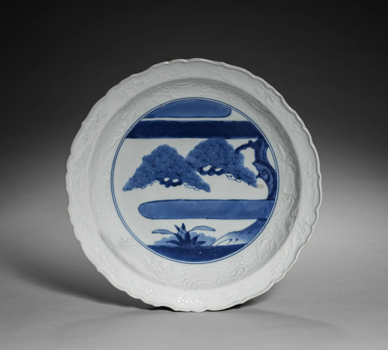 Large Dish with Landscape