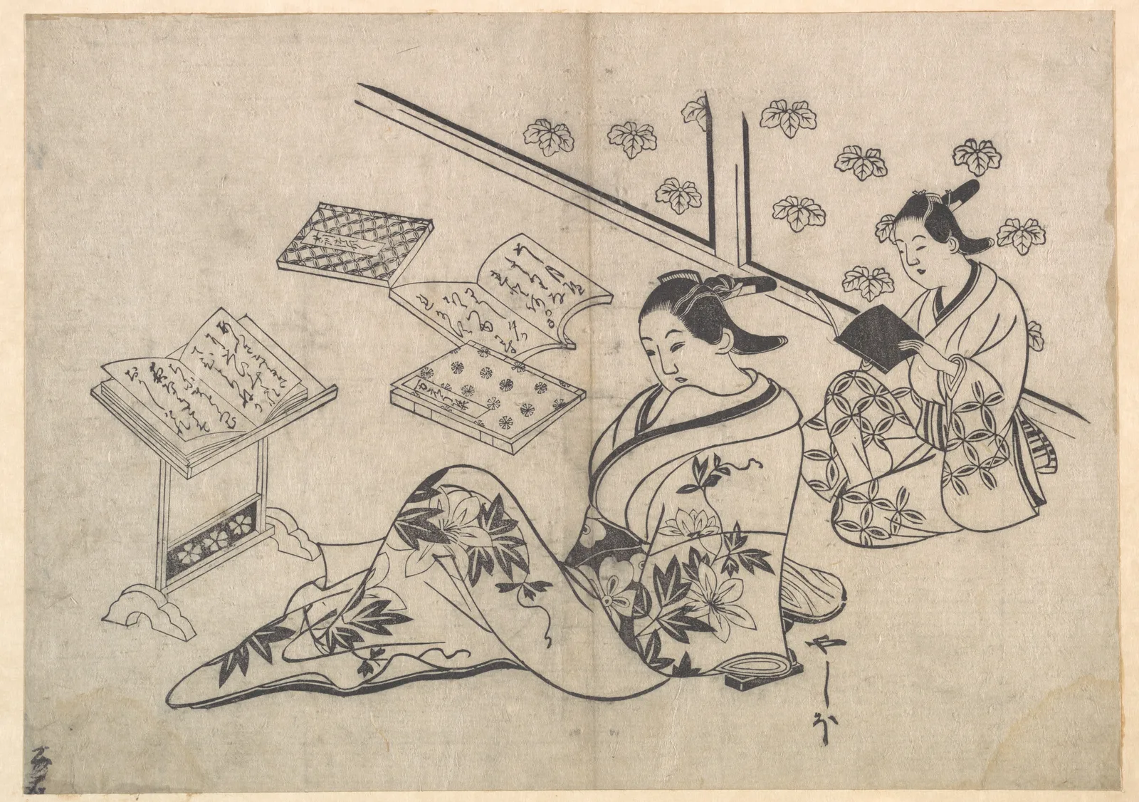 Print — Hishikawa Morofusa — early 18th century