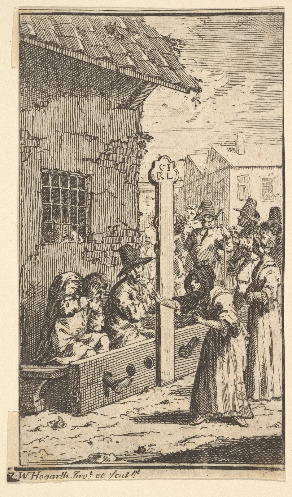 Hudibras in Tribulation (Seventeen Small Illustrations for Samuel Butler's Hudibras, no. 7)
