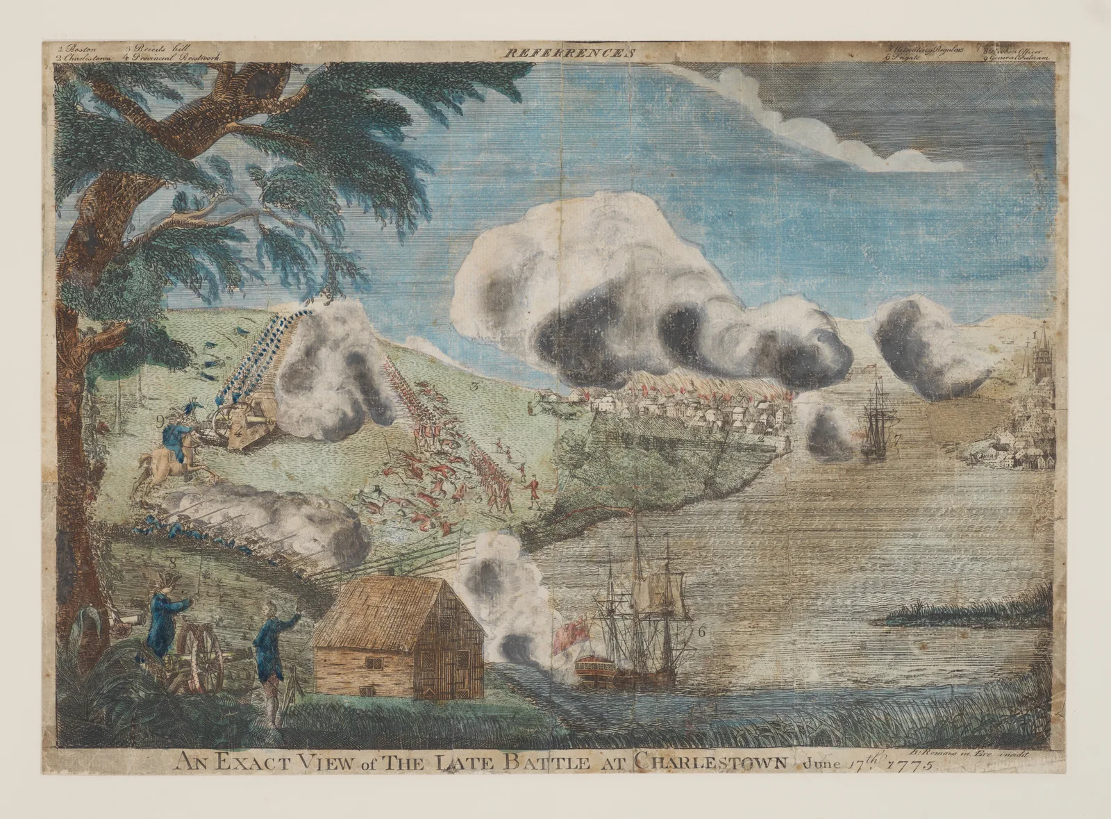 An Exact View of the Late Battle at Charlestown, June 17th, 1775