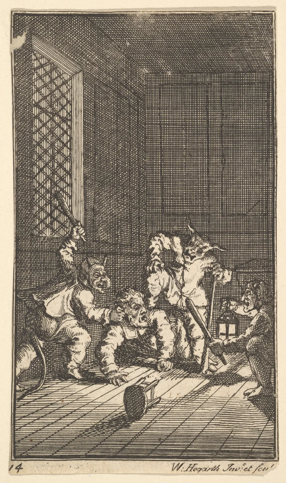 Hudibras Catechized (Seventeen Small Illustrations for Samuel Butler's Hudibras, no. 14)