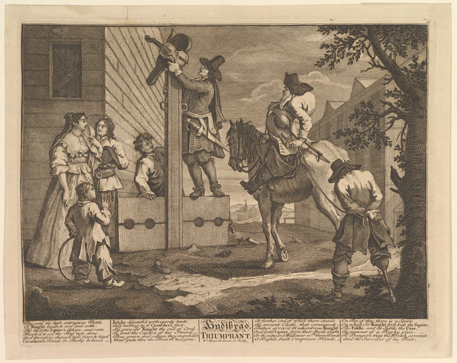 Hudibras Triumphant (Twelve Large Illustrations for Samuel Butler's Hudibras, Plate 4)