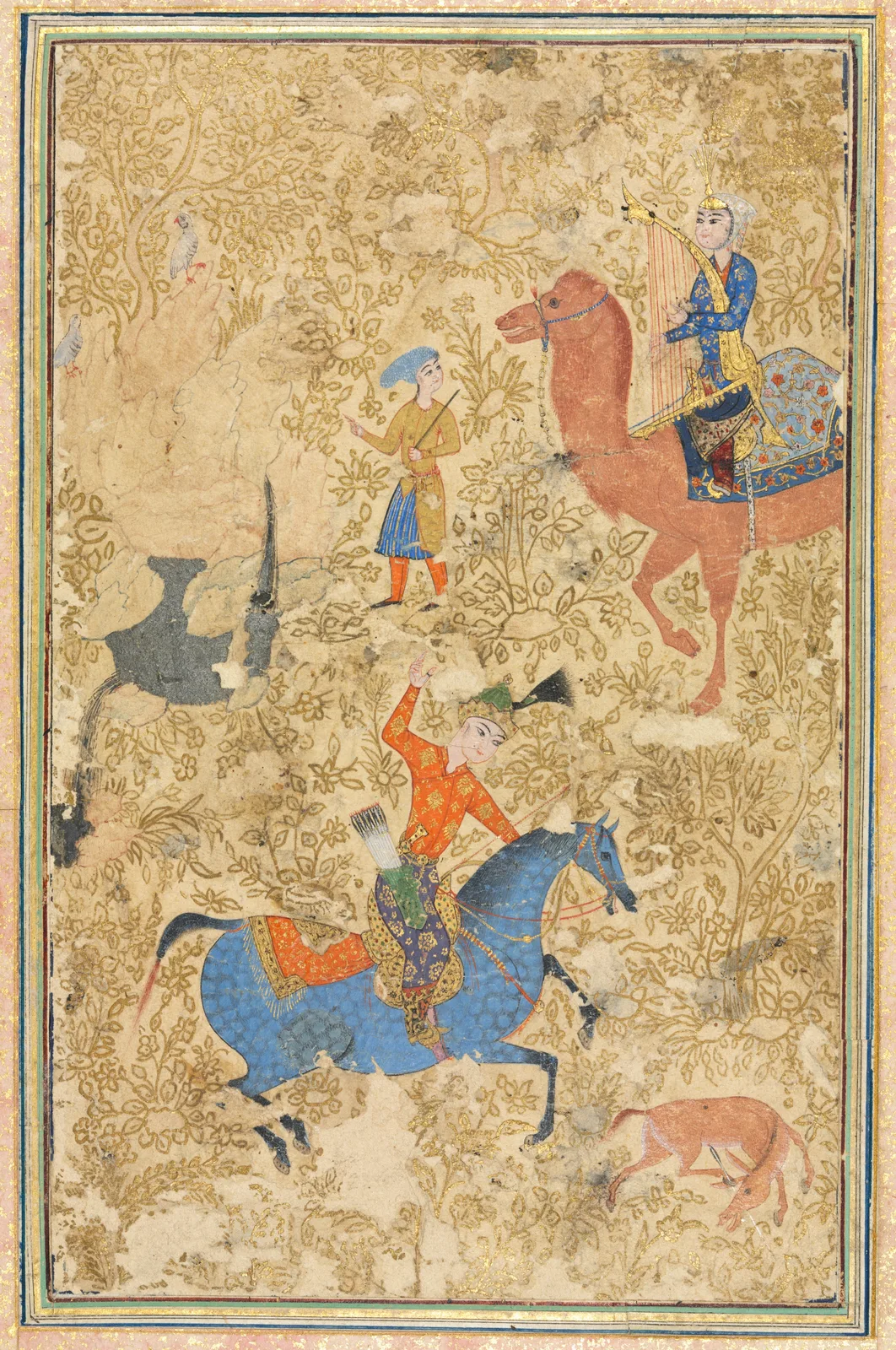 Bahram Gur and Azada, from a Shahnama (Book of Kings) of Firdausi (940–1019 or 1025)
