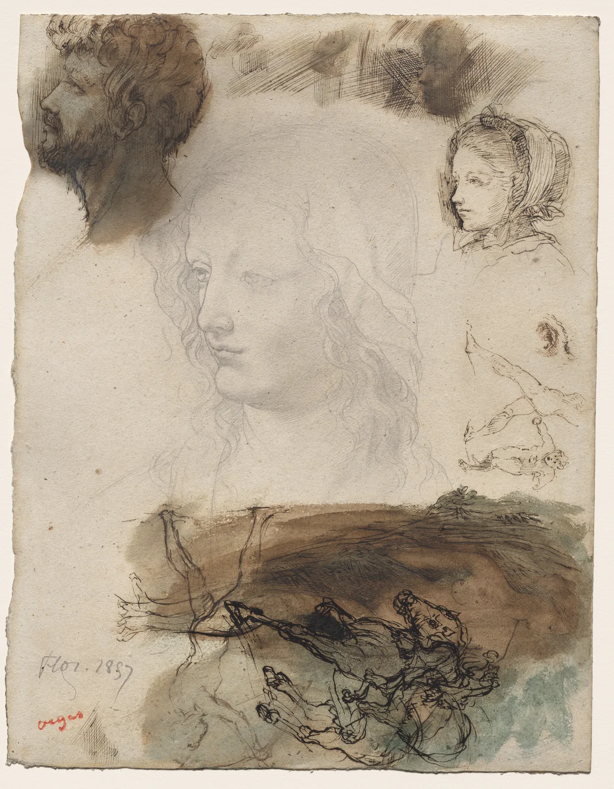 Sheet of Studies and Sketches